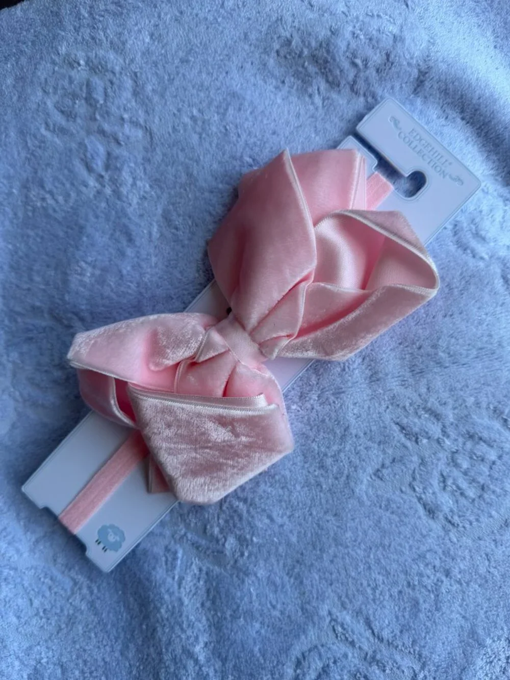 Edgehill Collection Headband w Pink Velvet Bow New